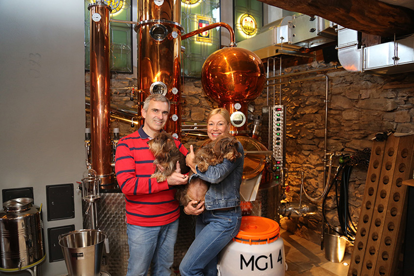 Distilling schnapps for a good cause - high percentage donated to pharmacies